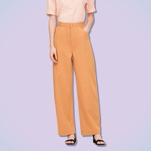 Uniqlo U Wide Fit Curved Twill Jersey Pants